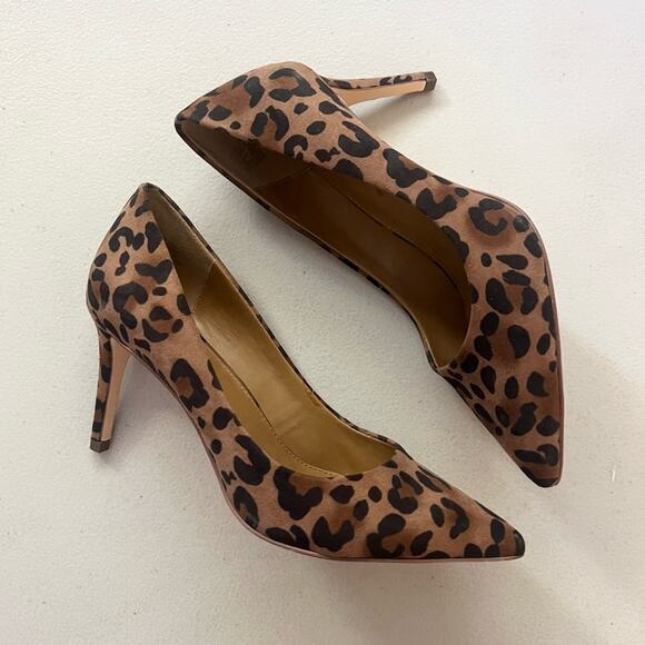 14th & Union Leopard Heels Size 7 - Picture 2 of 6